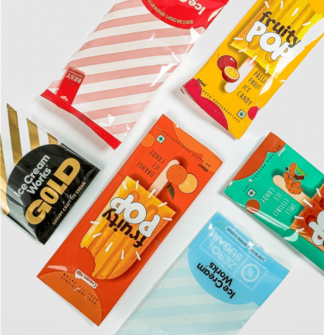 Custom pouch packaging sample