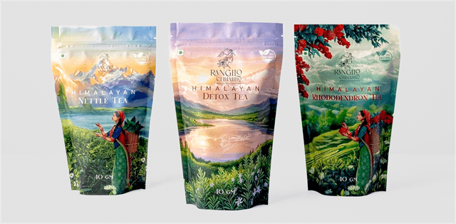 Spice pouch packaging sample